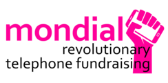 Mondial telephone fundraising logo