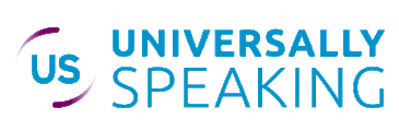 Universally Speaking logo