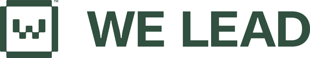 WE LEAD logo