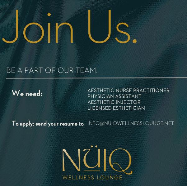 NUIQ Wellness Lounge - Current Openings