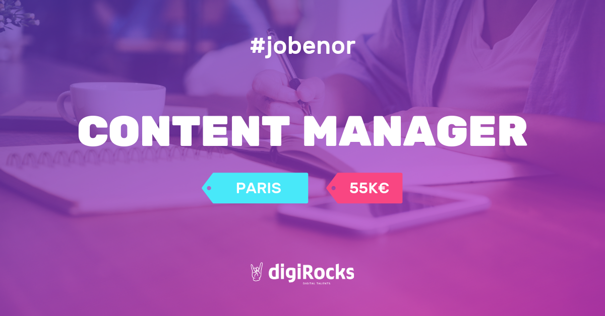 Job content manager Paris