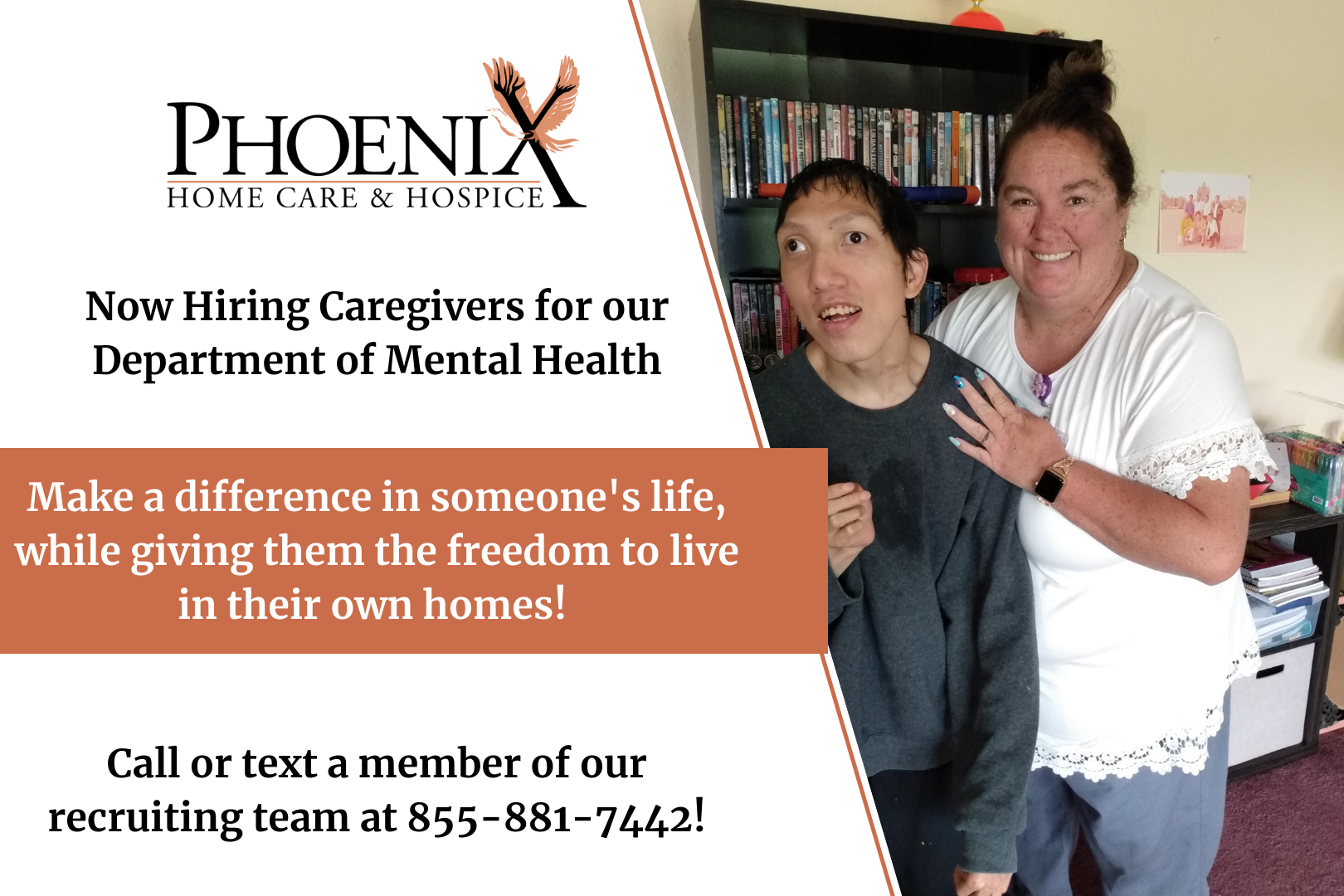 Direct Support Caregiver Raised Wages Phoenix Home Care and Hospice