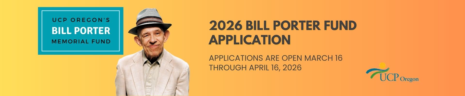 2026 Bill Porter Memorial Fund Application
