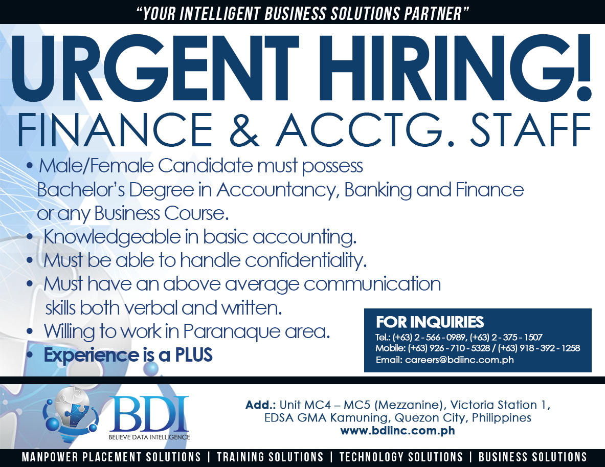 ACCOUNTING OFFICER at BDI Inc.